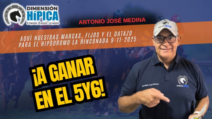 Dimensión Hípica Pronósticos con las orientaciones para las carreras de este domingo 9-11 en el Hipódromo La Rinconada.