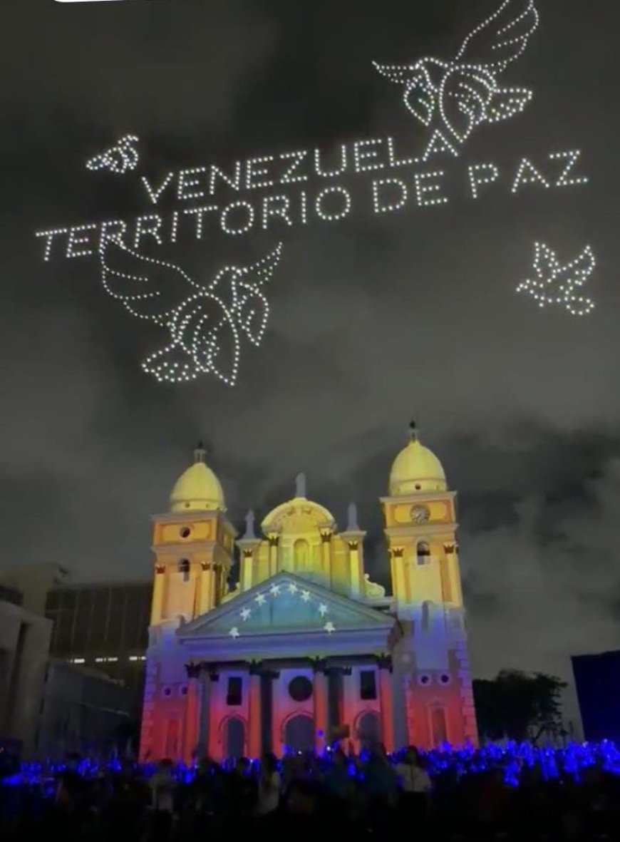 DRONES Y GAITERITOS: En un homnaje lleno de santidad, el pueblo disfrutó el esplendor del cielo marabino