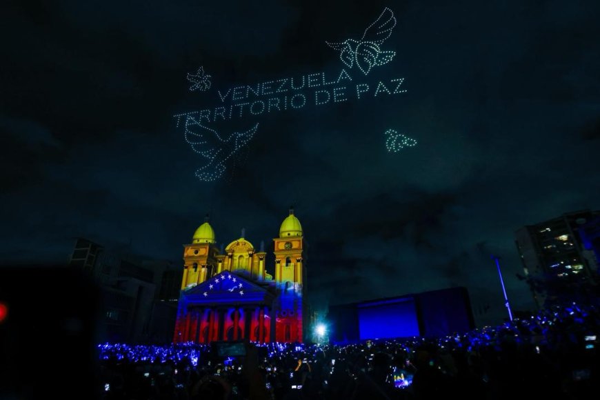 Maracaibo rendida ante “El Parroquiano” con 1.500 gaiteritos y espectáculo de drones