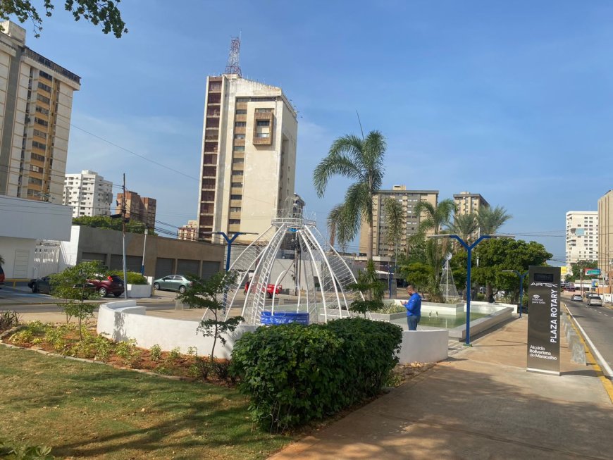 Plaza Rotary recuperada por la Alcaldía de Maracaibo incluye wifi