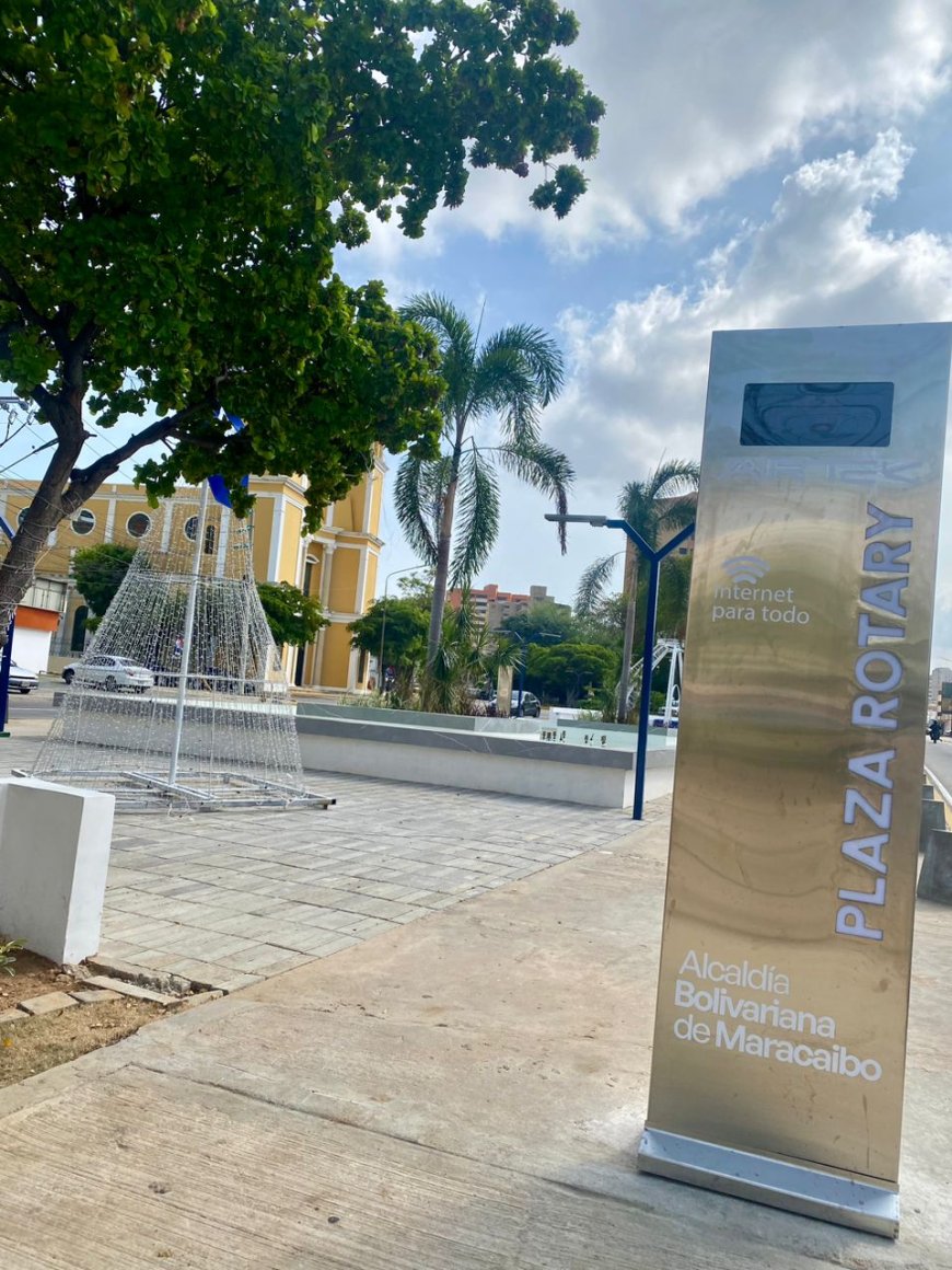 Plaza Rotary recuperada por la Alcaldía de Maracaibo incluye wifi