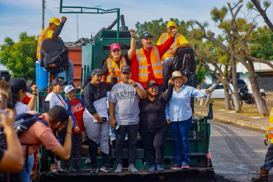 Plan Integral Soluciones para los Zulianos llegó a Santa Rita con 4.000 toneladas de asfalto