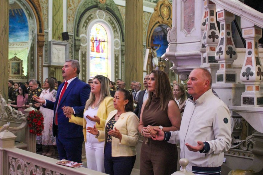 Eucaristía con fervor católico en honor a la Virgen de Chiquinquirá, patrona de la GNB