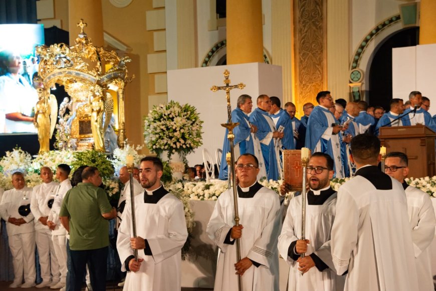 Feligresía llena de paz y devoción mariana celebró eucaristía en honor a La Chinita