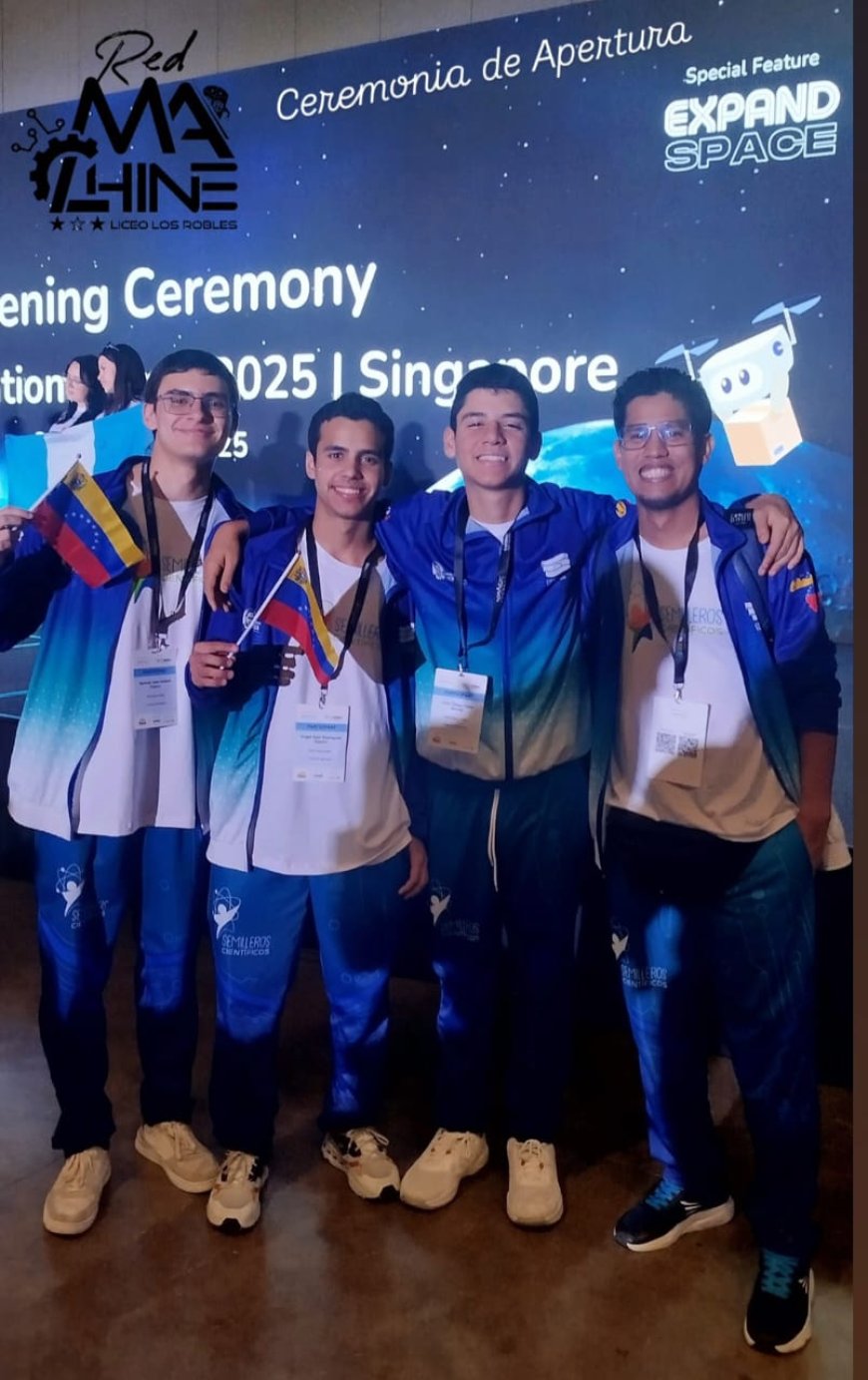 Zulia oro y plata en la Olimpiada Mundial de Robótica en Singapur 2025