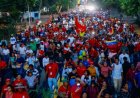 Militancia zuliana celebró 19 años de la creación del PSUV con marcha en Jesús Enrique Lossada