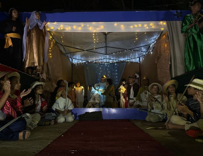 Pesebre viviente de San Pedro Nolasco, tradición que se mantiene en el tiempo