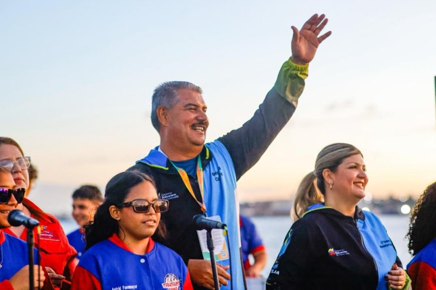 JUDENACOM 2025: Gobernador Luis Caldera abanderó delegación del Zulia