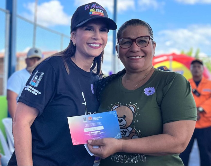  Ana Clara de Di Martino: "Alcaldía reivindica y dignifica a la mujer marabina con Puntos Violeta y capacitación"