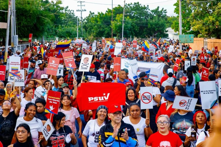Pueblo zuliano marchó en rechazo al robo de activos venezolanos en el Caribe