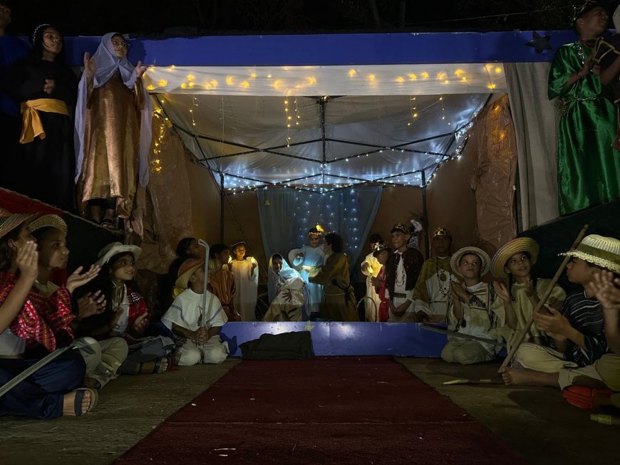 Pesebre viviente de San Pedro Nolasco, tradición que se mantiene en el tiempo