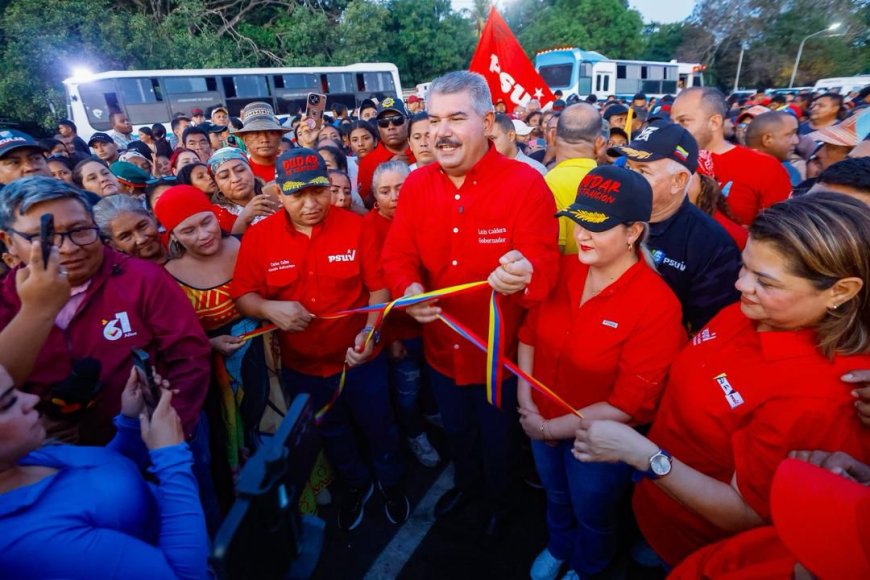 Gobernador Luis Caldera entregó rehabilitado corredor vial Jacob de Jesús Enrique Lossada