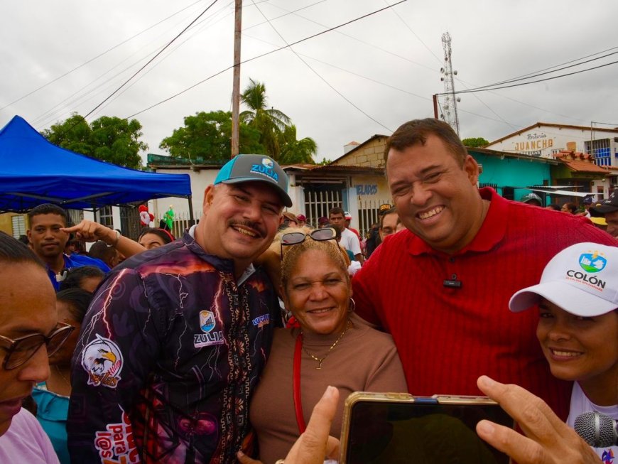 Asfaltado, alumbrado y transformadores llevó gobernador Caldera en gira por Sur del Lago