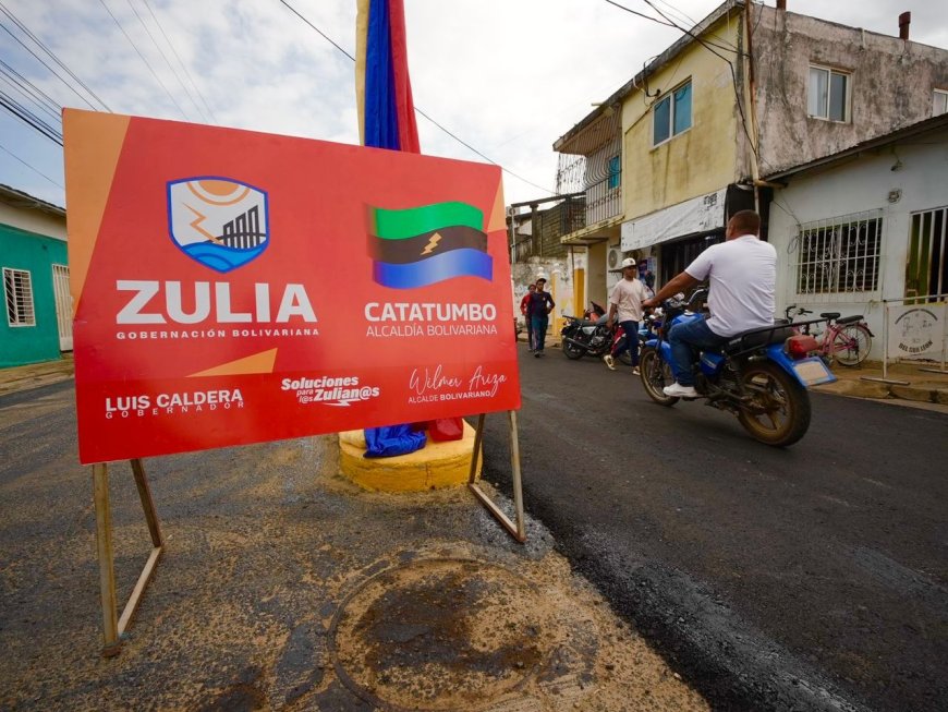 Asfaltado, alumbrado y transformadores llevó gobernador Caldera en gira por Sur del Lago