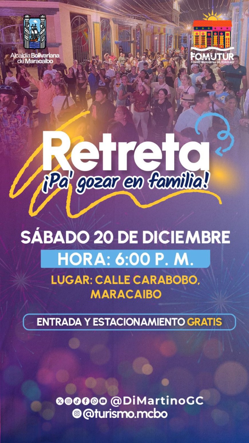 “Vive la Retreta” para celebrar la Navidad en la calle Carabobo