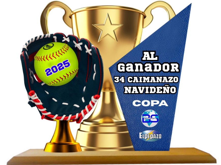 Una joya de trofeo se disputará en el Caimanazo Navideño de Softbol 2025