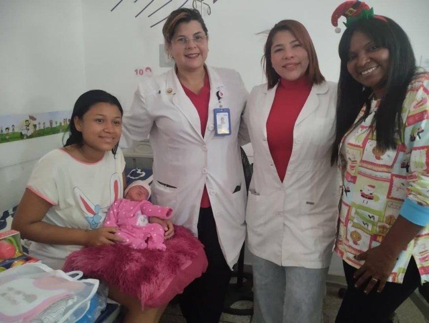 Ashly Isabella, la primera zuliana nacida en Navidad en el Sahum