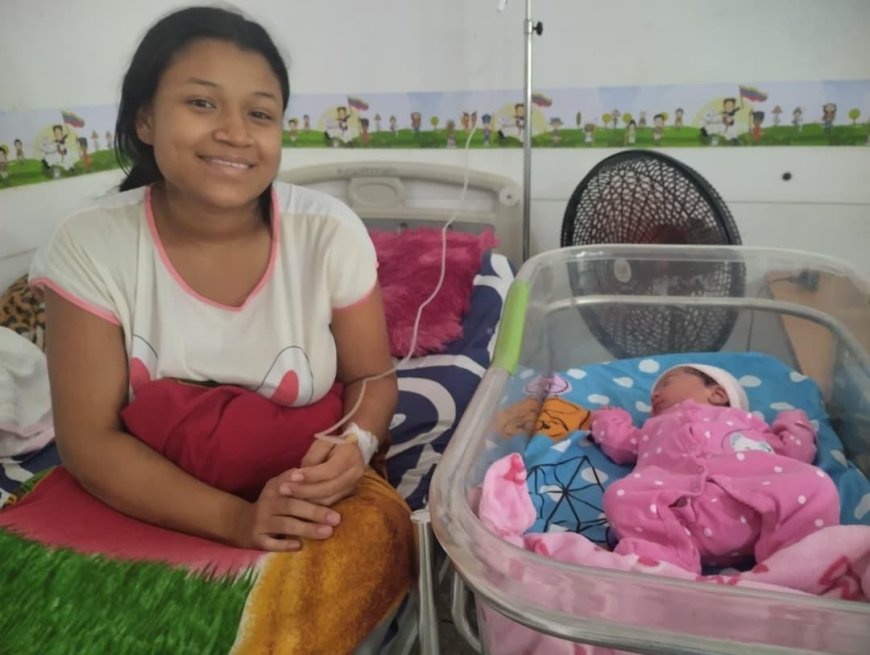 Ashly Isabella, la primera zuliana nacida en Navidad en el Sahum