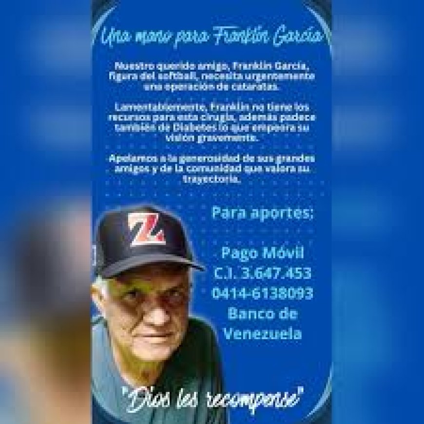 Guaracha, gaita y softbol en Cuatricentenario el 28  y recabar fondos para operar a Franklin García