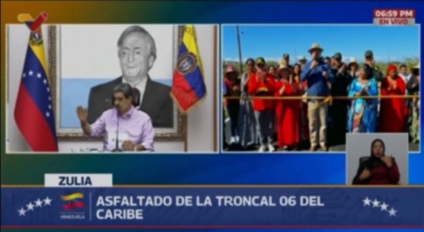 Junto al Presidente Maduro: Gobernador Luis Caldera entregó rehabilitada la Troncal del Caribe en la Guajira