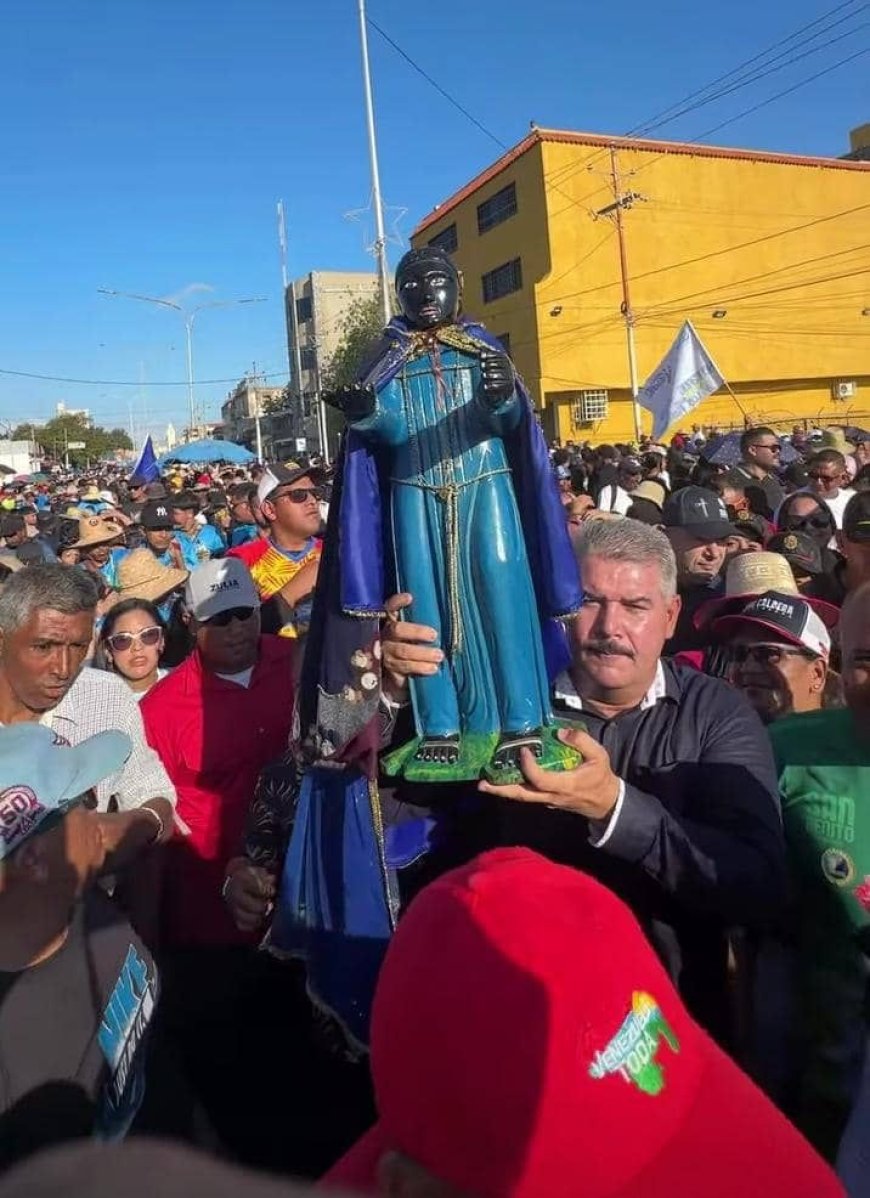 CABIMAS: Luis Caldera acompañó a feligresía en la multitudinaria procesión de San Benito de Palermo