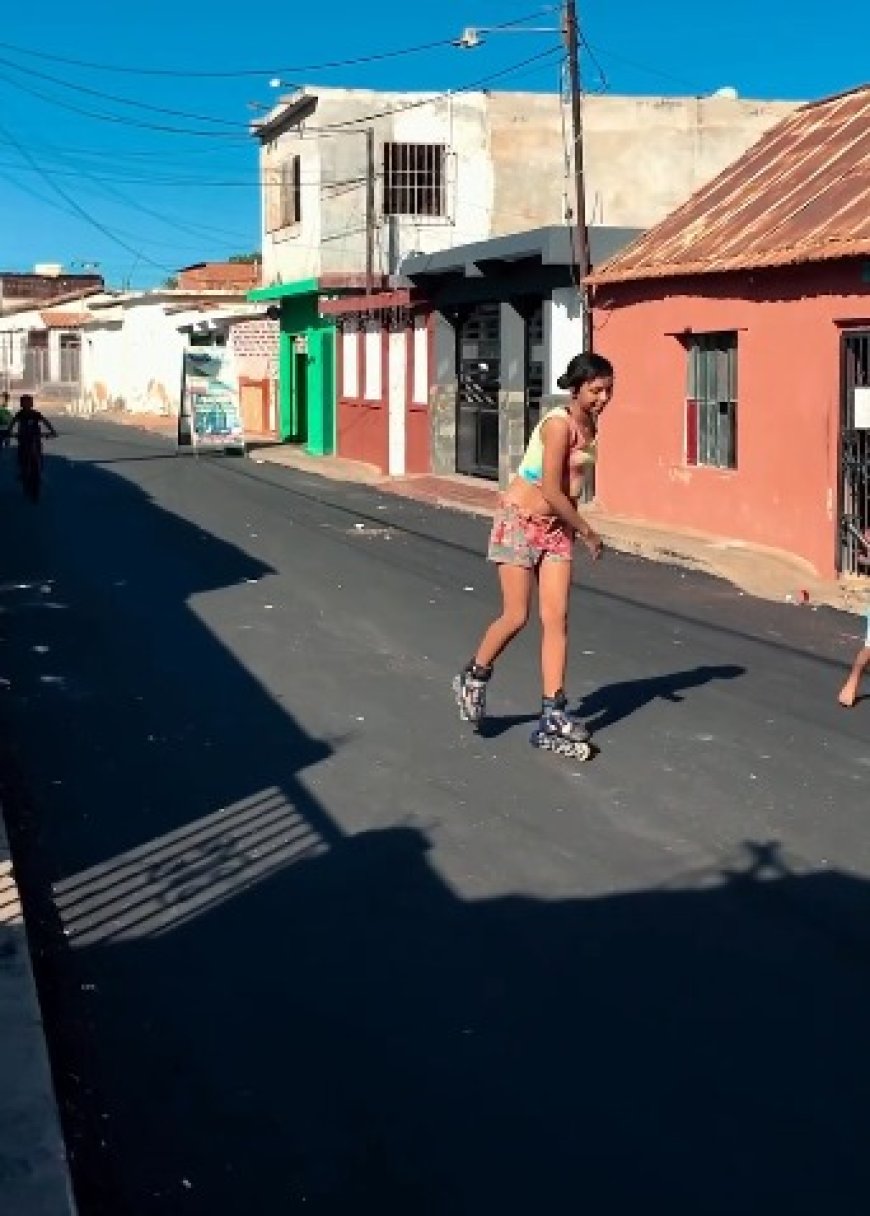 ¡En Veritas sacaron los patines! Asfalto del bueno colocó la Alcaldía de Maracaibo en el sector.