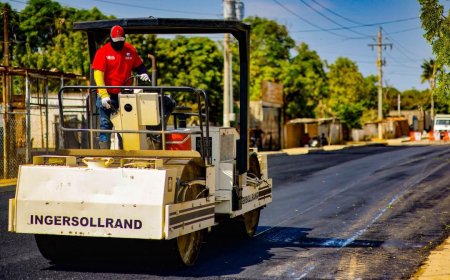 Gobernador inició colocación de 5.000 toneladas de asfalto en corredor vial Ciudad Lossada