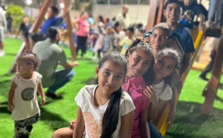 La alegría infantil prevaleció en la Plaza La Cruz