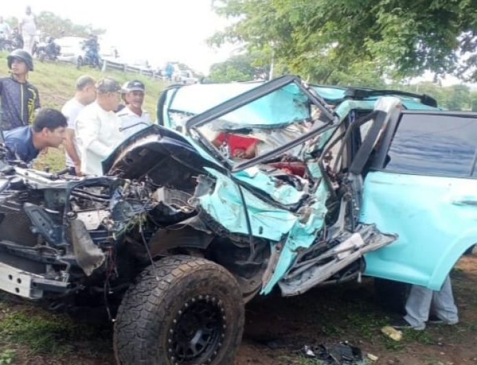 Grande liga Carlos Hernández sufrió este domingo accidente de tránsito en Guayana