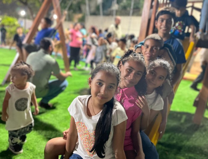 La alegría infantil prevaleció en la Plaza La Cruz