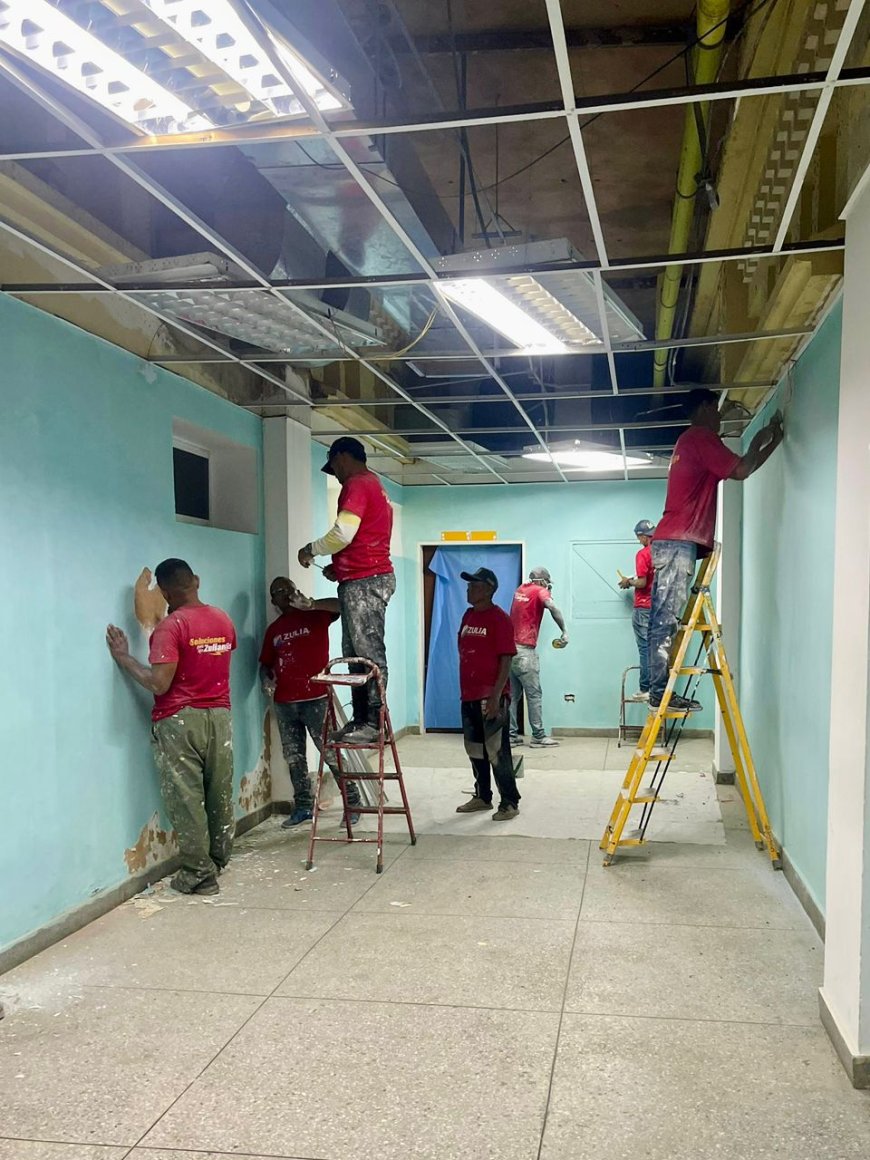 Luis  Caldera inicia 2026 con supervisión y arranque de obras en el Hospital de Niños de Maracaibo