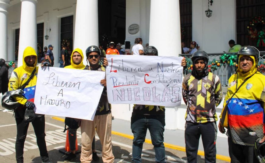 Pueblo zuliano se moviliza y exige la liberación del presidente Nicolás Maduro