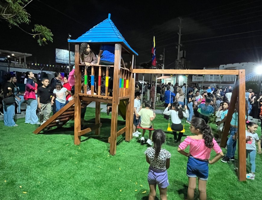 La alegría infantil prevaleció en la Plaza La Cruz