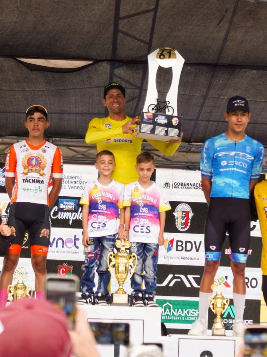 VUELTA AL TÁCHIRA: Jorge Abreu se baña de gloria: se lleva la "Grande de América"