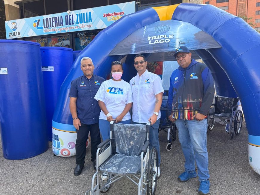 Lotería del Zulia impulsa el bienestar social con entrega de ayudas técnicas y enseres del hogar
