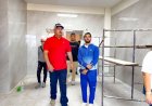 Gobernador Luis Caldera supervisa trabajos en hospital General del Sur Dr. Pedro Iturbe