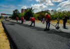 Gobernador Luis Caldera supervisa ejecución del Plan Estadal de Asfaltado en la avenida Guajira