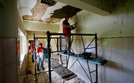 Gobernador Luis Caldera inicia trabajos de rehabilitación en el Hospital I San Rafael de Mara 