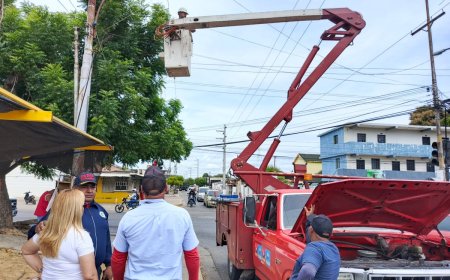 Gobernación y Corpoelec rehabilitan iluminación externa del Hospital Pedro García Clara