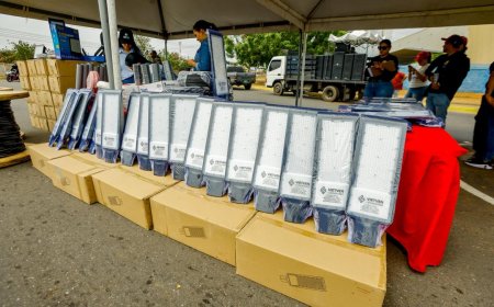 Gobernador Luis Caldera arrancó segunda fase del Plan de Iluminación Vial, Hospitalaria y Comunal