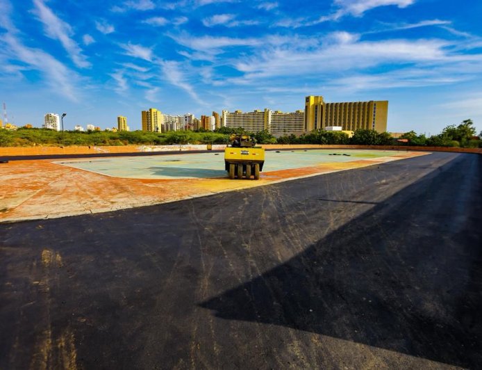 Luis Caldera supervisó ciclovía y patinódromo: "Estamos recuperando estos espacios para la vida y la paz"