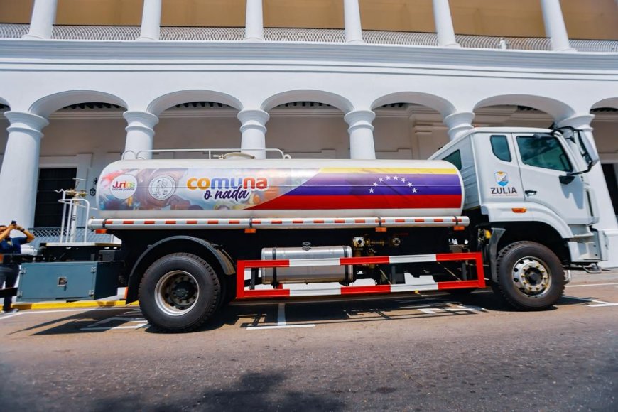 Comuna Japreira de la Sierra de Perijá recibió camión cisterna