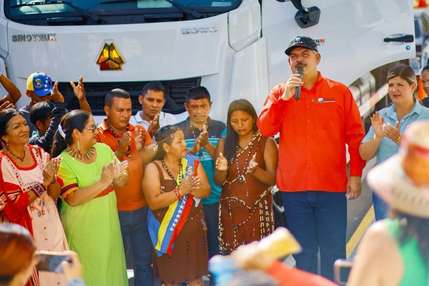 Comuna Japreira de la Sierra de Perijá recibió camión cisterna