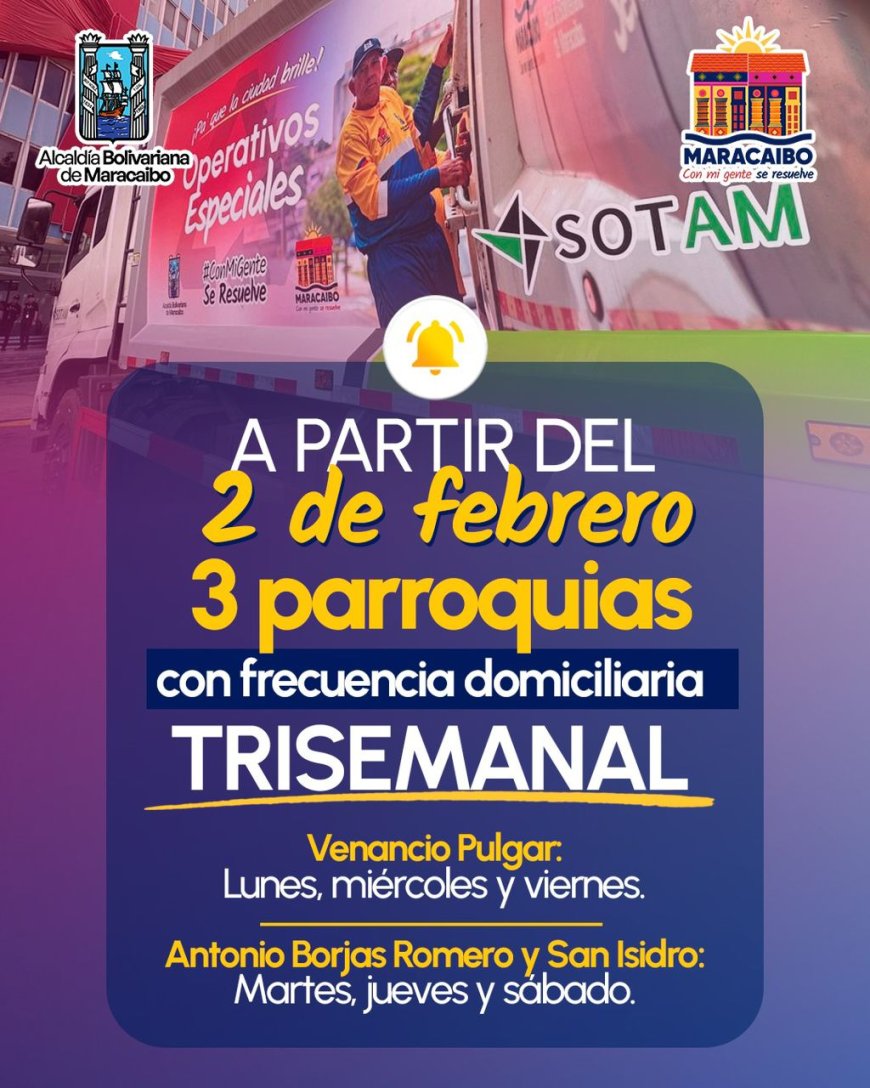 En 15 parroquias, el aseo pasará seis veces a la semana