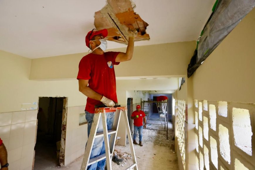 Gobernador Luis Caldera inicia trabajos de rehabilitación en el Hospital I San Rafael de Mara 