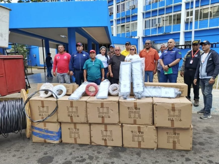 Gobernación y Corpoelec rehabilitan iluminación externa del Hospital Pedro García Clara