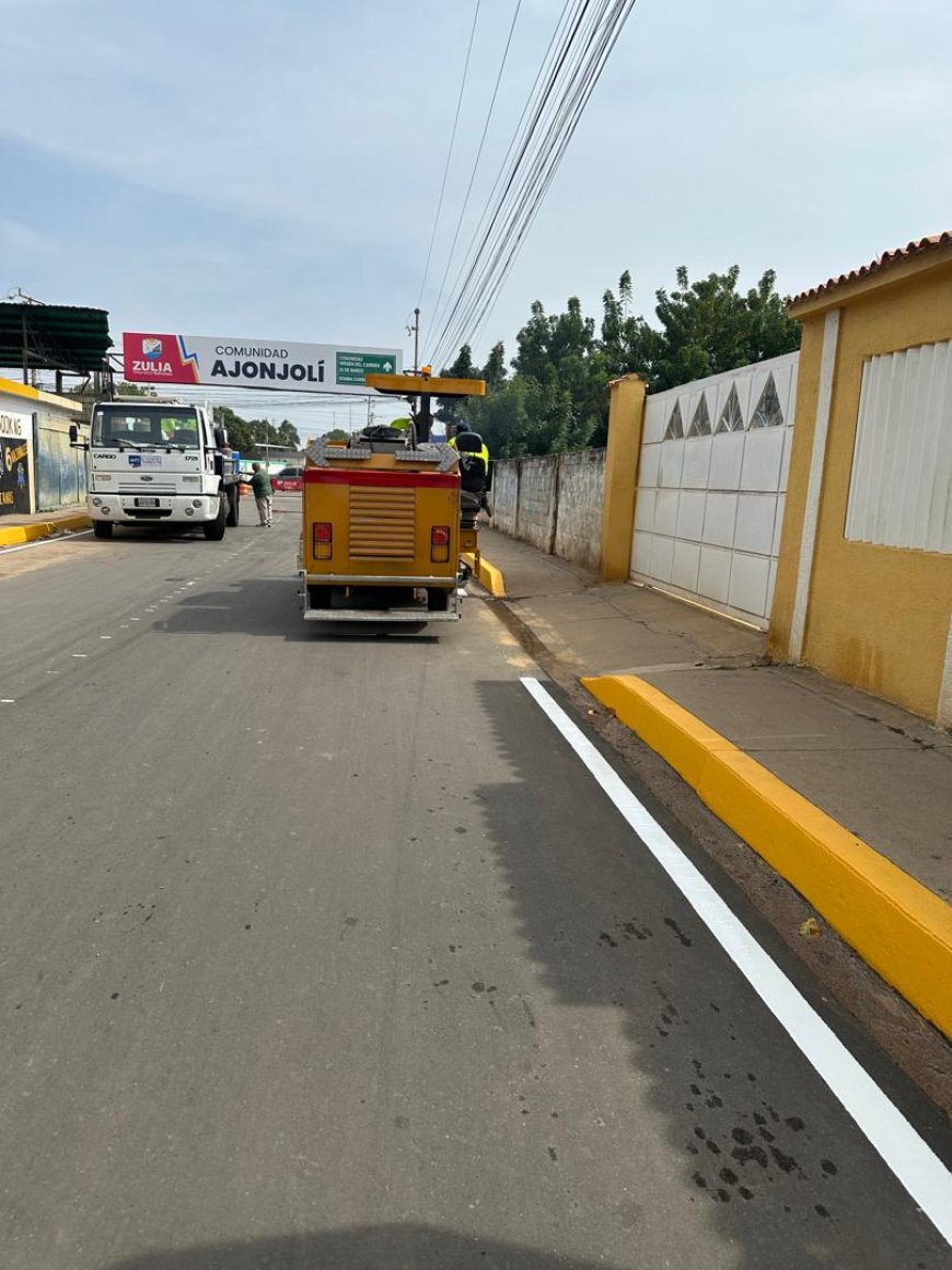Zulia avanza en vialidad: Demarcan en 57,2 kilómetros en sectores estratégicos de Maracaibo
