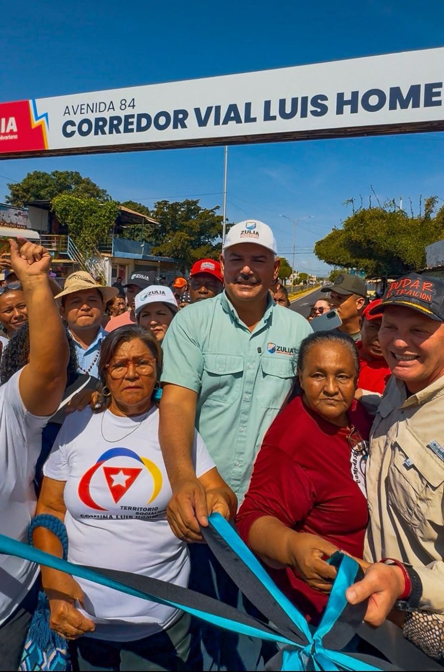 Luis Caldera lidera Plan Estadal de Asfaltado en inauguración del corredor Luis Hómez y Villa Baralt