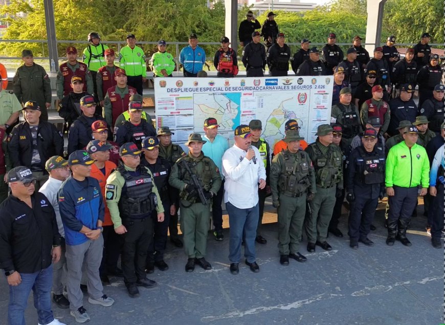 Con 9.800 funcionarios activados en los 21 municipios arrancó operativo Carnavales Zulia 2026