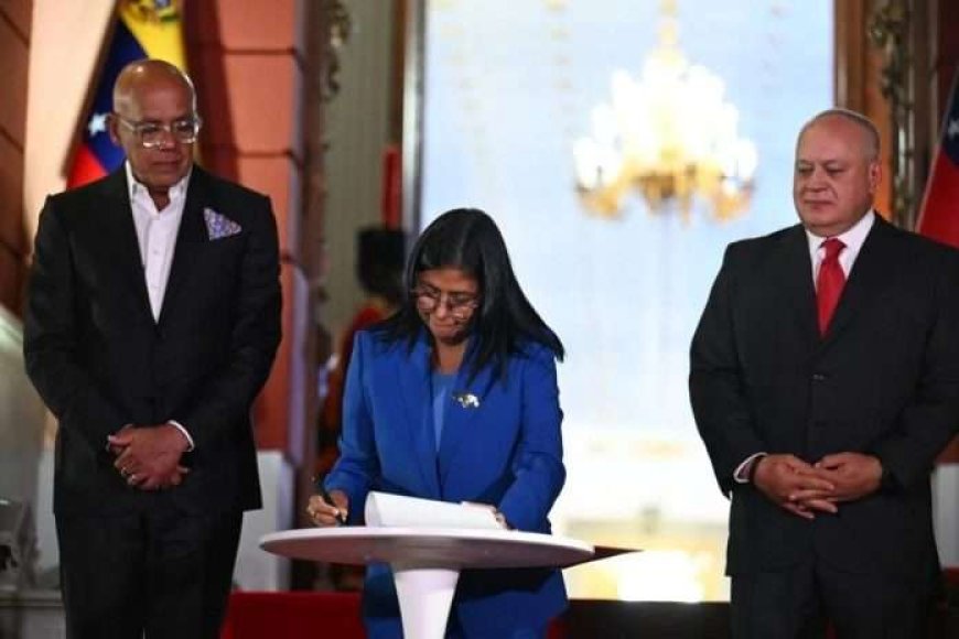 Aprobada Ley de Amnistía, Delcy la firma y aboga revisar casos no contemplados